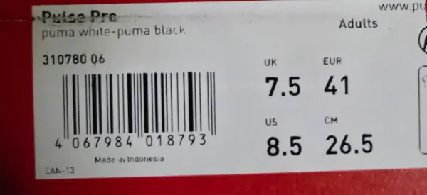 Pánské běžecké boty Puma Pulse Pro, bílé, vel. 41 7