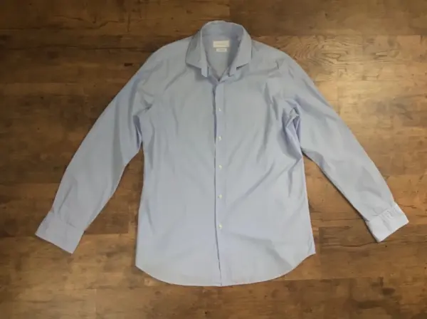 Pánská bavlněná košile Massimo Dutti, světle modrá, vel. L 6
