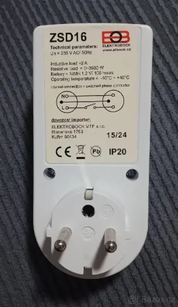 Digitální spínací časovač ZSD16 2