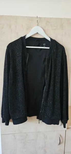 Černá třpytivá bomber bunda F&F 2
