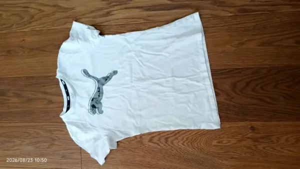 Bílé tričko Puma s logem