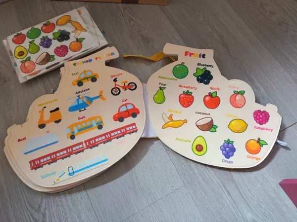 Plstěná knížka Busy Board - slon nebo opička 4