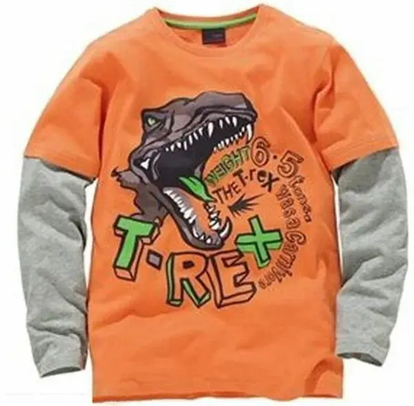 Oranžové dino triko / T- rex, vel. 5 let 3