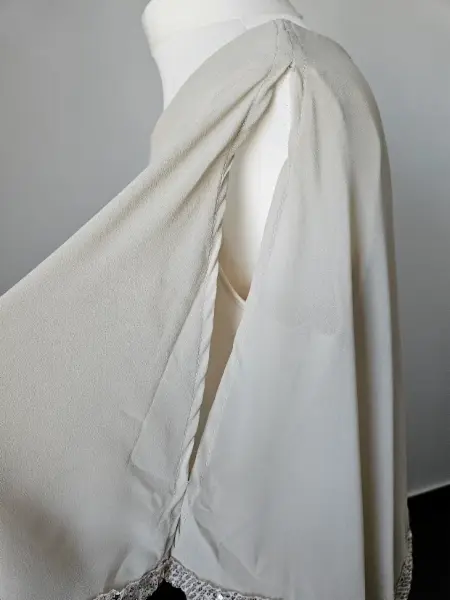 Béžové společenské šaty Fenzy s flitry, vel. 3XL 6