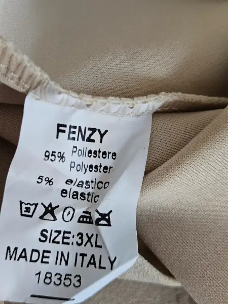 Béžové společenské šaty Fenzy s flitry, vel. 3XL 7