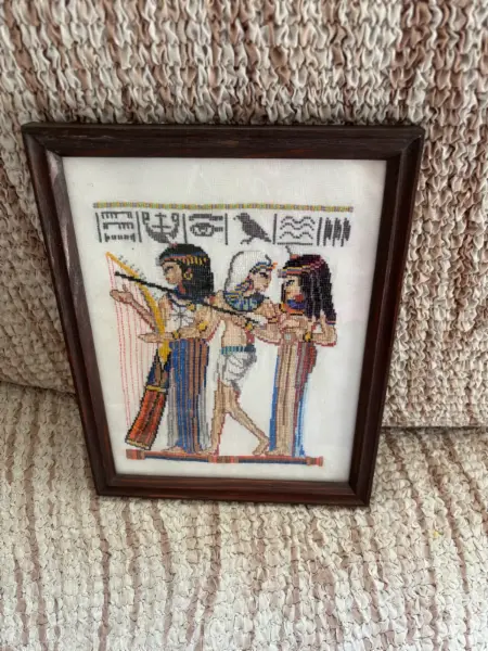 Vyšívaný obraz s egyptským motivem 2