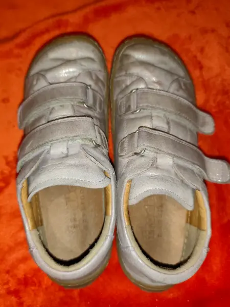 Dětské kožené Barefoot boty na suchý zip, 35 4