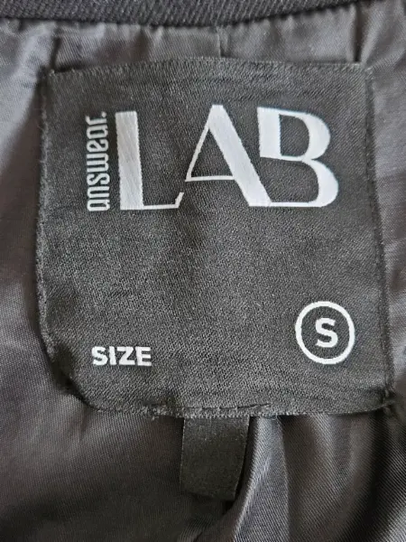 Černý vlněný trench coat 3