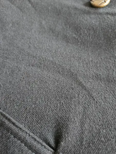 Černý vlněný trench coat 5