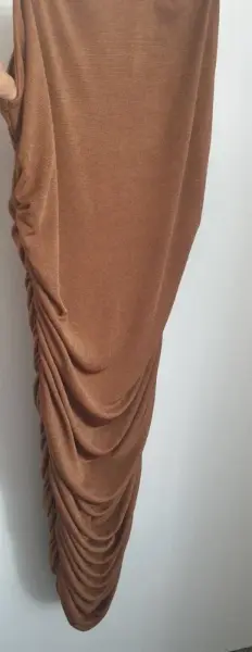 🌸Dámské hnědé šaty s řasením vel. 3XL🌸 2