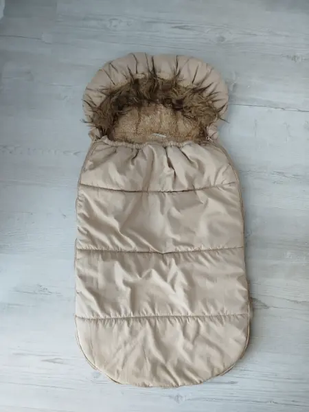 Zimní fusak do kočárku s kožíškem 3