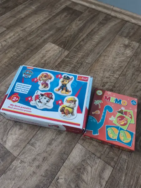 Sada puzzle Tlapková patrola a dětské pexeso 9
