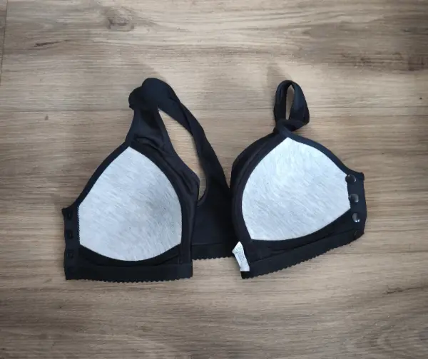 Dámská podprsenka se zapínáním vpředu, černá, vel. XL 5