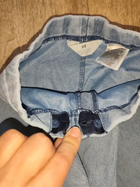 Dívčí džíny široké H&M, vel.8-9let 6