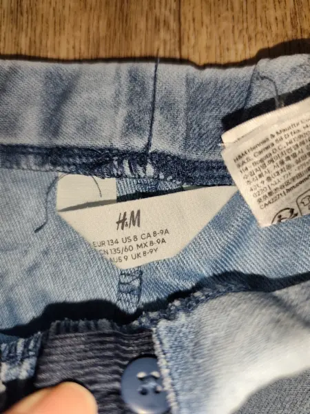 Dívčí džíny široké H&M, vel.8-9let 5