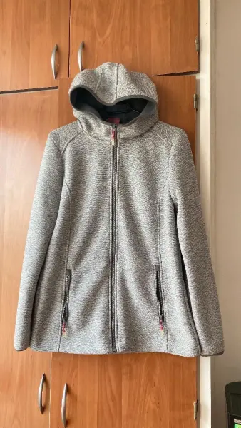 Šedá mikina s kapucí Tecwear, vel. 40