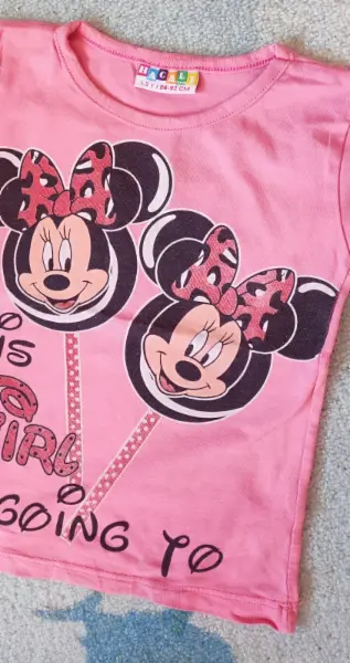 Dětské růžové tričko s Minnie, vel. 86-92 2