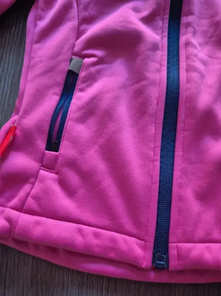 Dětská růžová softshell bunda  2