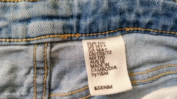 Džínové kraťasy H&M s krajkou 3