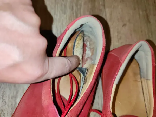 Červené semišové boty Barefoot Peerko 39 4