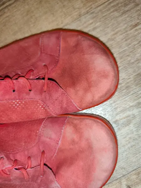Červené semišové boty Barefoot Peerko 39 2
