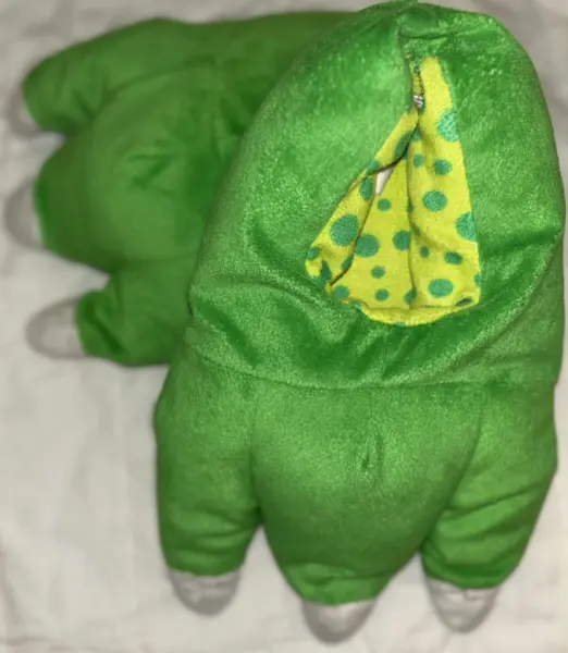 Zelené dino vtipné a hřejivé papuče, vel. 32/33 2