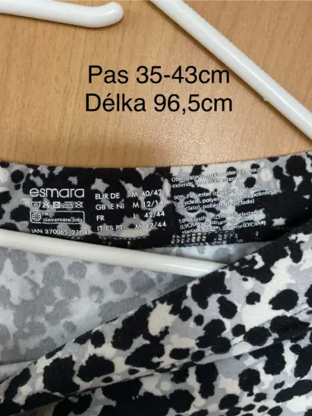 Dámské legíny Esmara, černobílé, vel. M 40/42 3