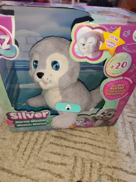 Interaktivní plyšový tuleň Club Petz Silver 2