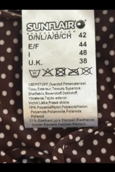 Dámský overal Sunflair, hnědý s puntíky, vel. 42 4