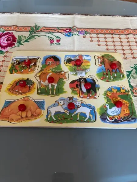 Dřevěné puzzle pro děti
