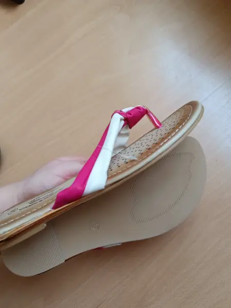 Dámské letní žabky Bamo, růžovo-bílé, vel. 38 5