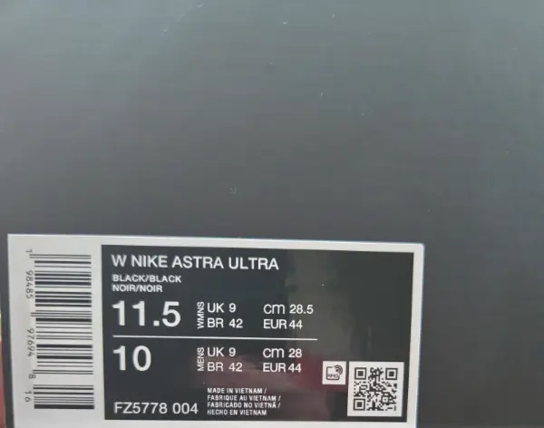 👟 Nike Astra Ultra Black/Black vel. 44 – NOVÉ | 1 799 Kč 8