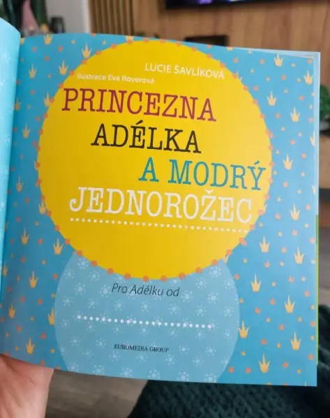 Dětská kniha Princezna Adélka a modrý jednorožec 2