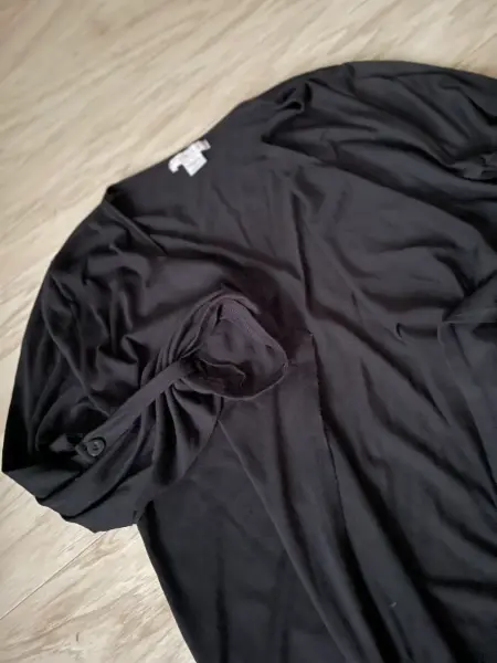 Dámský bavlněný kardigan, černý přehoz * v.S * Amisu 3