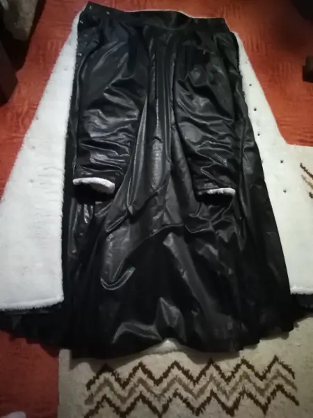 Maxi kabát s kožíškem 11