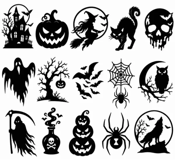 Halloweenské dekorace 