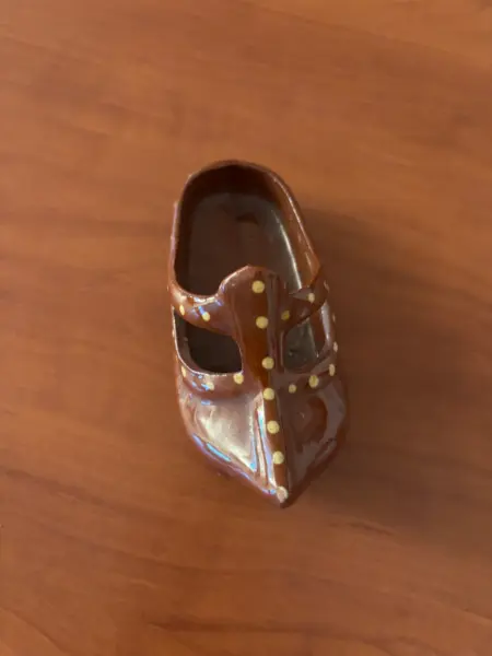 Keramická zdobená botička 3