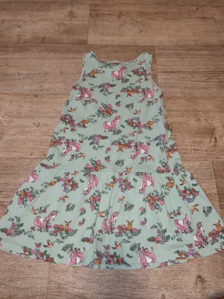 Dětské šaty H&M s jednorožci 6-8let 5