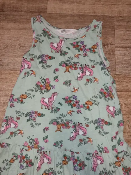 Dětské šaty H&M s jednorožci 6-8let 3