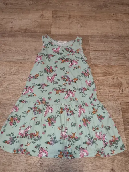 Dětské šaty H&M s jednorožci 6-8let