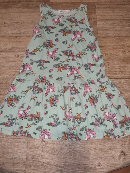 Dětské šaty H&M s jednorožci 6-8let 2