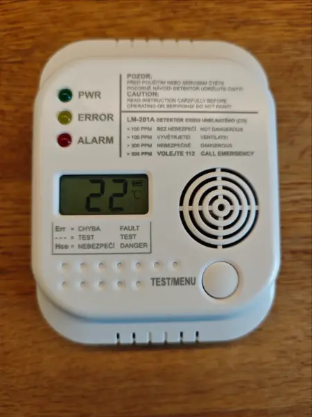 Detektor oxidu uhelnatého (CO) LM-201A 3