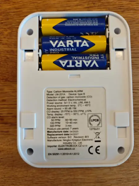 Detektor oxidu uhelnatého (CO) LM-201A 4