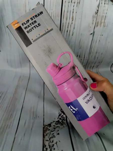 Nová růžová termo láhev na pití 700 ml 6