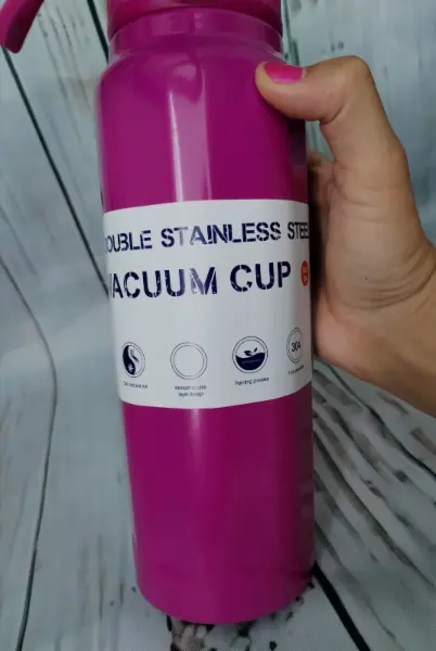 Nová růžová termo láhev na pití 700 ml 3