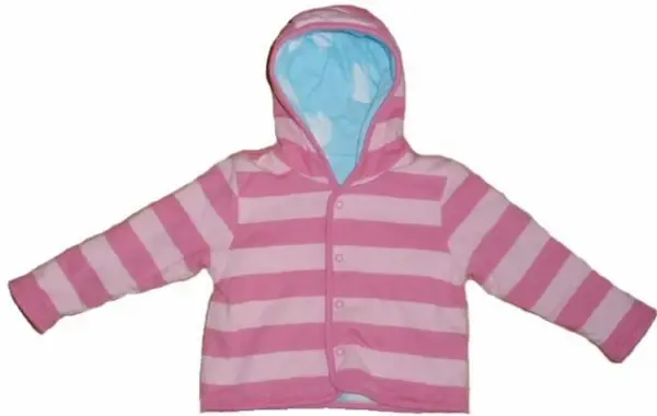 Oboustranná bunda /kabát/: pruhy nebo puntíky, 6-9m 2