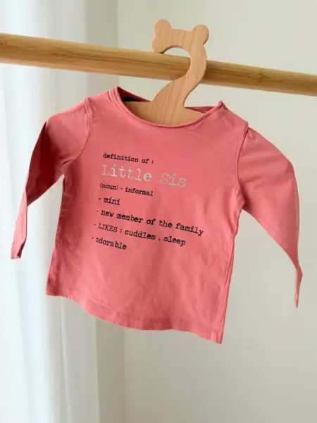 Dětské tričko s dlouhým rukávem Fred & Flo, 3-6M 2