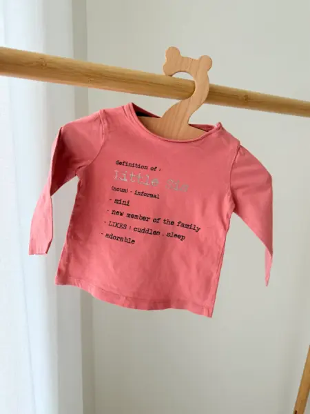 Dětské tričko s dlouhým rukávem Fred & Flo, 3-6M