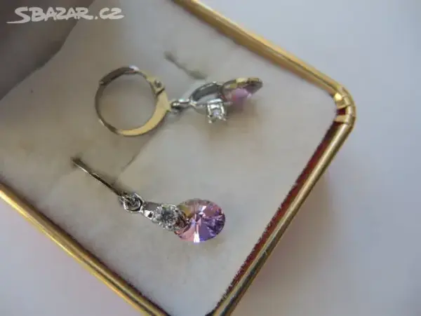 Dětské náušnice Swarovski oválky 8mm 2