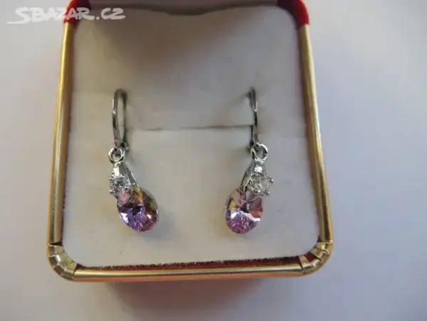 Dětské náušnice Swarovski oválky 8mm